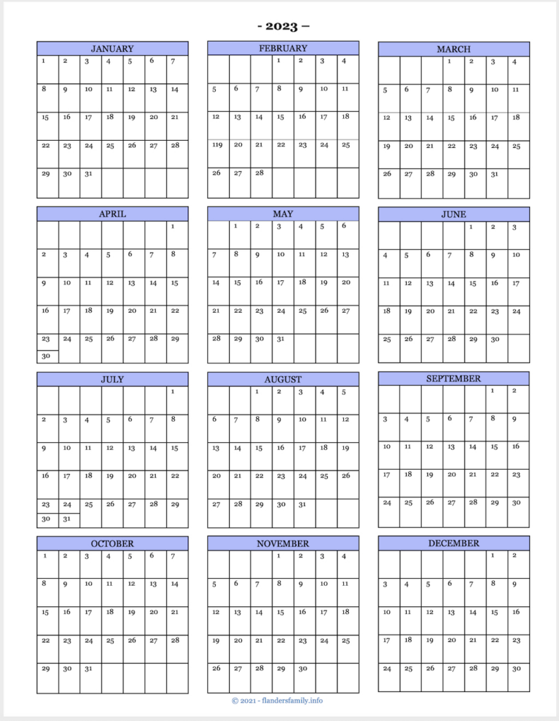 2025 Calendars For Advanced Planning For Blank 2025 Calendar Printable