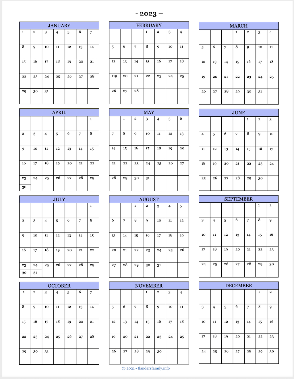 2025 Calendars For Advanced Planning intended for Printable 2025 Calendar with Boxes