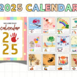 2025 Diy Handprint Calendar, Calendar Craft, Kids Activities Craft Pertaining To Free Printable Handprint Calendar 2025