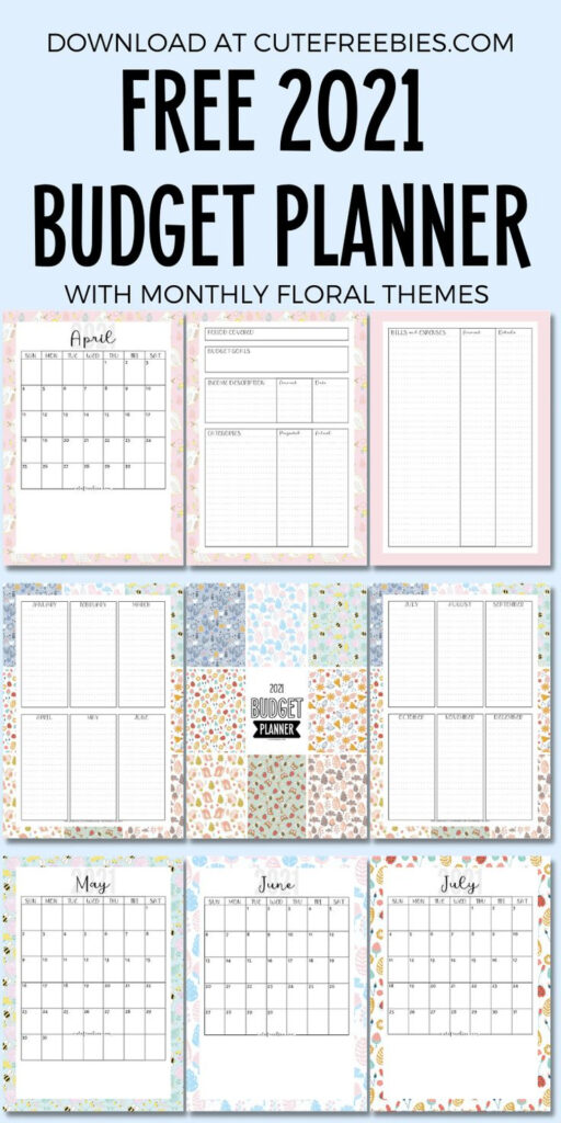 2025 Free Printable Monthly Budget Planner   Cute Freebies For You Regarding Printable Budget Calendar 2025