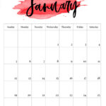 2025 Printable Calendar   Watercolor   Paper Trail Design Regarding 2025 Printable Vertical Calendar