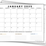 2025 Printable Calendars (56 Free Pdf Printables) For Printable Calendar 2025 With Notes Section