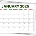 2025 Printable Calendars (56 Free Pdf Printables) Intended For Free Printable Monthly Calendar 2025 Landscape