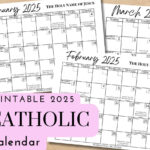 2025 Printable Catholic Monthly Calendar Liturgical Calendar With For 2025 Liturgical Calendar Printable