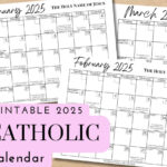 2025 Printable Catholic Monthly Calendar Liturgical Calendar With For Liturgical Calendar 2025 Free Download Printable