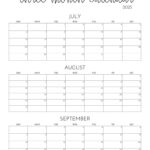 2025 Three Month/Quarterly Calendars   36 Free Cals | Printabulls For 3 Month Calendar 2025 Printable Free