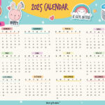 2025 Year Calendars   70 Best Printables   World Of Printables For Cute Printable 2025 Calendar