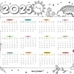 2025 Year Calendars   70 Best Printables   World Of Printables For Printable Calendar 2025 Color