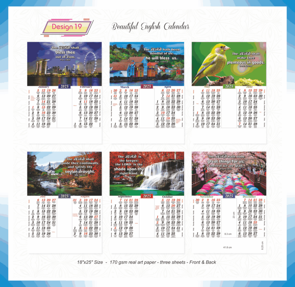 Ac19 English(F&B) 3 Sheeter   All Churches Christian Calendar With Christian Calendar 2025 Printable