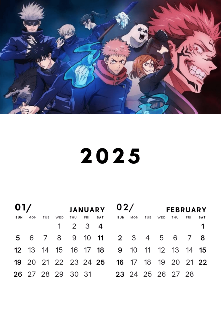 Anime Calendarmeliodassin015   Raket.ph Regarding Anime Calendar 2025 Printable