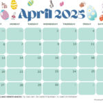 April 2025 Calendar (52 Free Pdf Printables) In Free April 2025 Printable Calendar