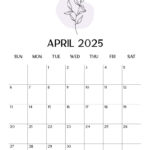 April 2025 Calendars   107 Free Printables | Printabulls Throughout April 2025 Calendar Printable Vertical