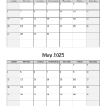 April And May 2025 Calendar | Wikidates Inside April May June 2025 Calendar Printable