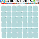 August 2025 Calendar (52 Free Pdf Printables) Throughout August 2025 Calendar Printable Vertical