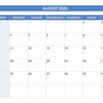 August 2025 Calendar  Calendar.best Within Printable Weekly Calendar August 2025