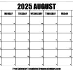 August 2025 Calendar   Free Printable With Holidays And Observances With August 2025 Calendar Printable Wiki