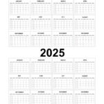 Calendar 2024 2025 Monthly Task Planner Template Vector Image In Printable Monthly Calendar 2024 And 2025