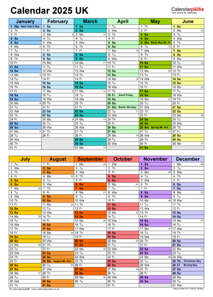 Windows Printable Calendar 2025