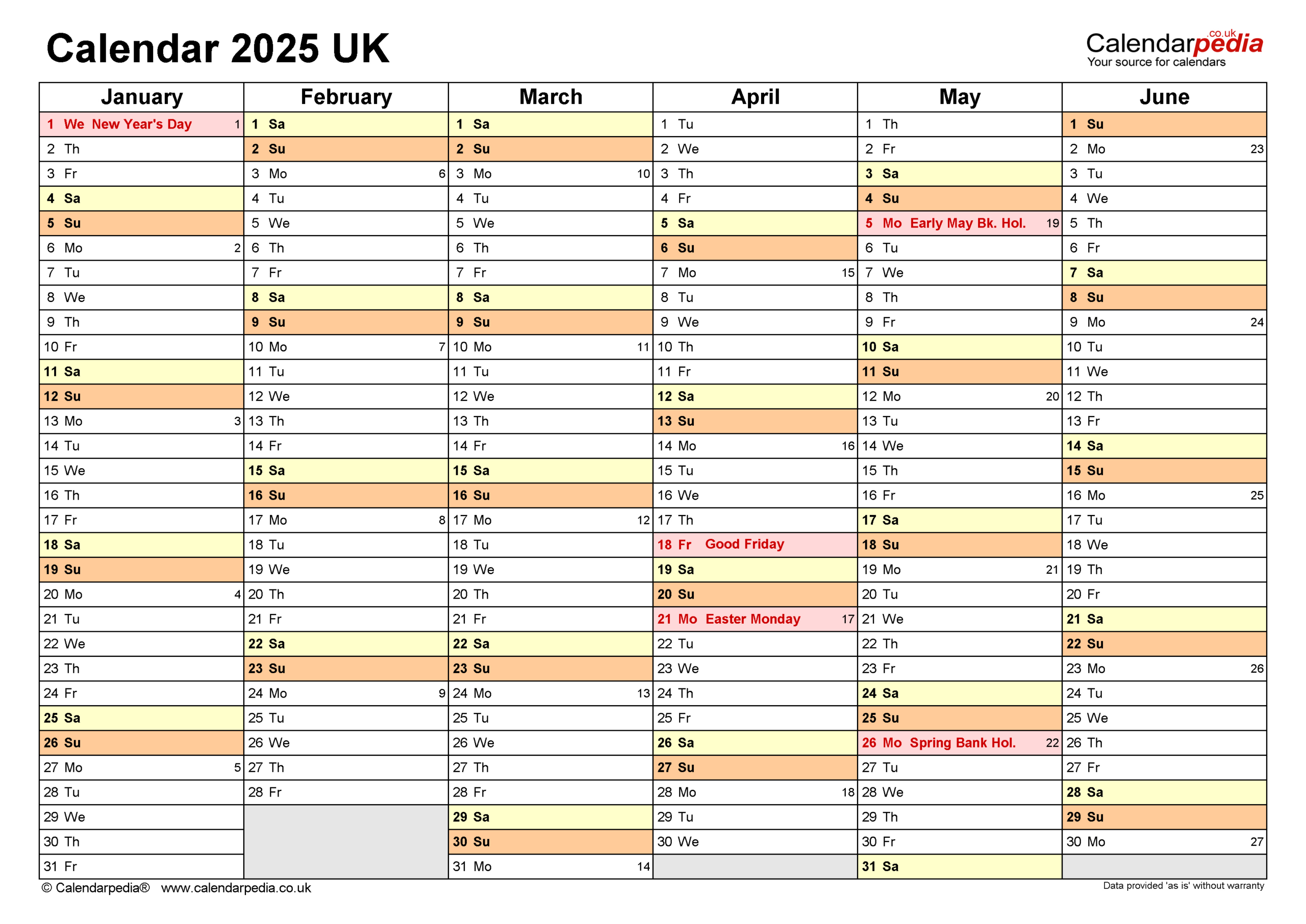 Calendar 2025 (Uk) - Free Printable Pdf Templates pertaining to 2025 Calendar Printable Uk