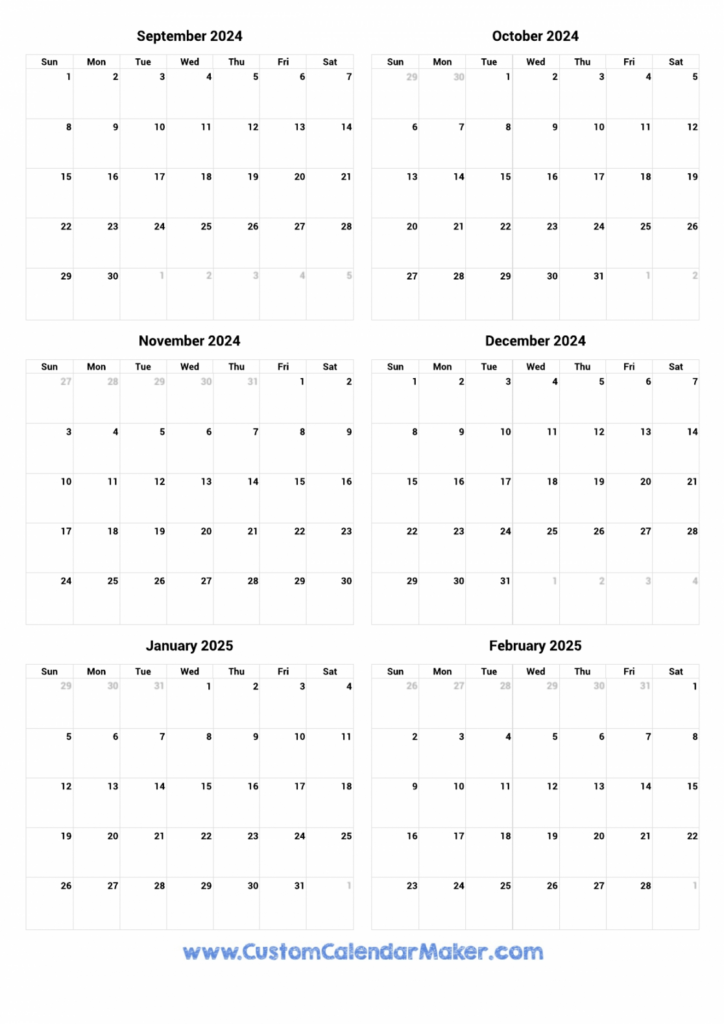 Calendar From September 2024 To June 2025 For Printable Calendar September 2024 To June 2025