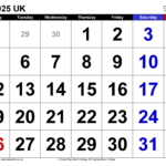 Calendar May 2025 Uk With Excel, Word And Pdf Templates For May 2025 Calendar With Holidays Printable