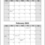 Calendarsthatwork   Double Month For 2 Month Printable Calendar 2025