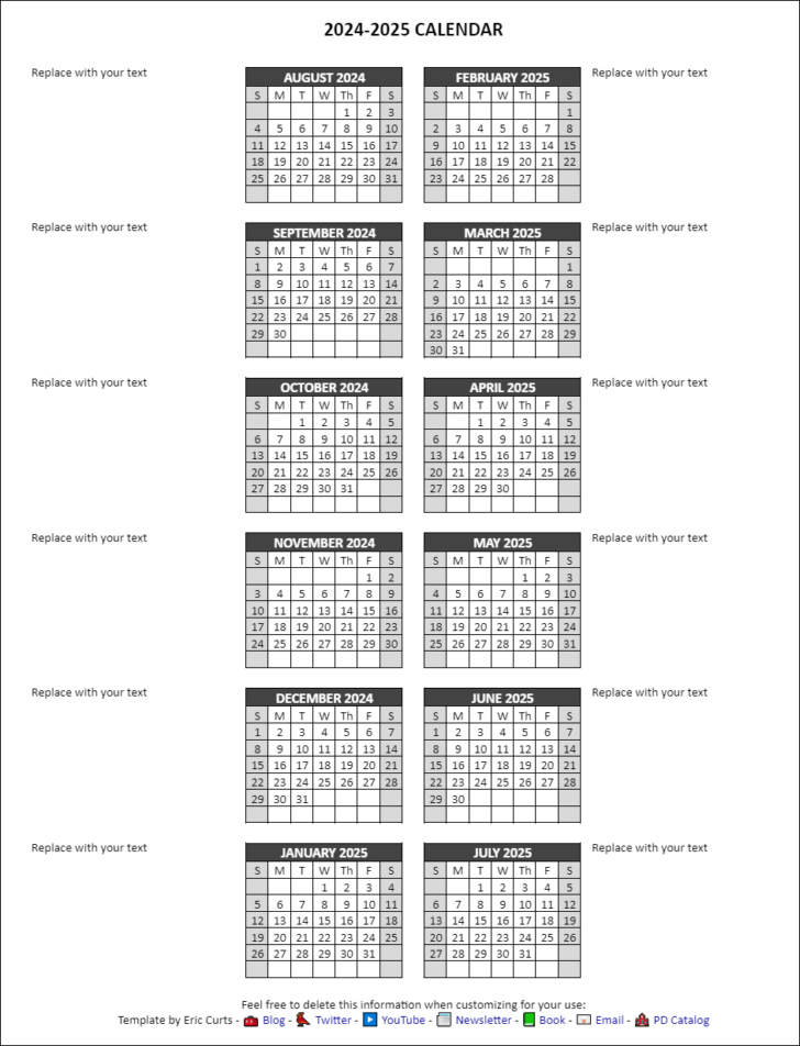 Printable Google Calendar 2025