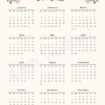 Cute 2025 Free Printable Monthly Calendars   Cassie Smallwood Inside Cute Free Printable Calendar 2025