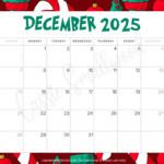 Cute 2025 Free Printable Monthly Calendars   Cassie Smallwood With December Free Printable Calendar 2025