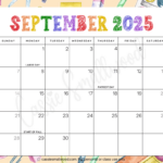 Cute 2025 Free Printable Monthly Calendars   Cassie Smallwood With Free Printable September 2025 Calendar With Holidays