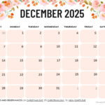 December 2025 Calendar (52 Free Pdf Printables) Pertaining To December 2025 Free Printable Calendar