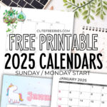 Download 2025 Printable Calendar Templates And 2025 Planners Throughout Monthly Calendar Planner 2025 Printable