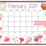 Editable February Calendar 2025, Printable Calendar 2025, Cute Regarding Cute February 2025 Calendar Printable