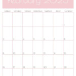 February 2025 Calendar   20 Cute & Free Printables | Saturdaygift Inside February 2025 Calendar Printable Vertical