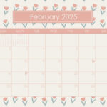 February 2025 Calendars   107 Free Printables | Printabulls Throughout Cute February 2025 Calendar Printable