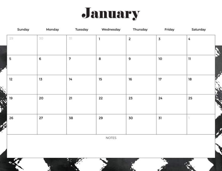 Free 2025 Printable Calendar Monthly