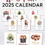 Free 2025 Harry Potter Wall Calendar — Krafty Planner In Harry Potter Printable Calendar 2025