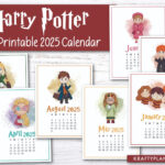 Free 2025 Harry Potter Wall Calendar — Krafty Planner Inside Hp Printable Calendar 2025