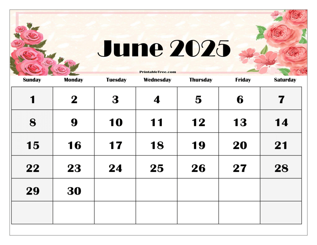 Free June 2025 Calendar Printable Pdf Template With Holidays Inside July 2025 June 2025 Calendar Printable