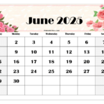 Free June 2025 Calendar Printable Pdf Template With Holidays Inside July 2025 June 2025 Calendar Printable