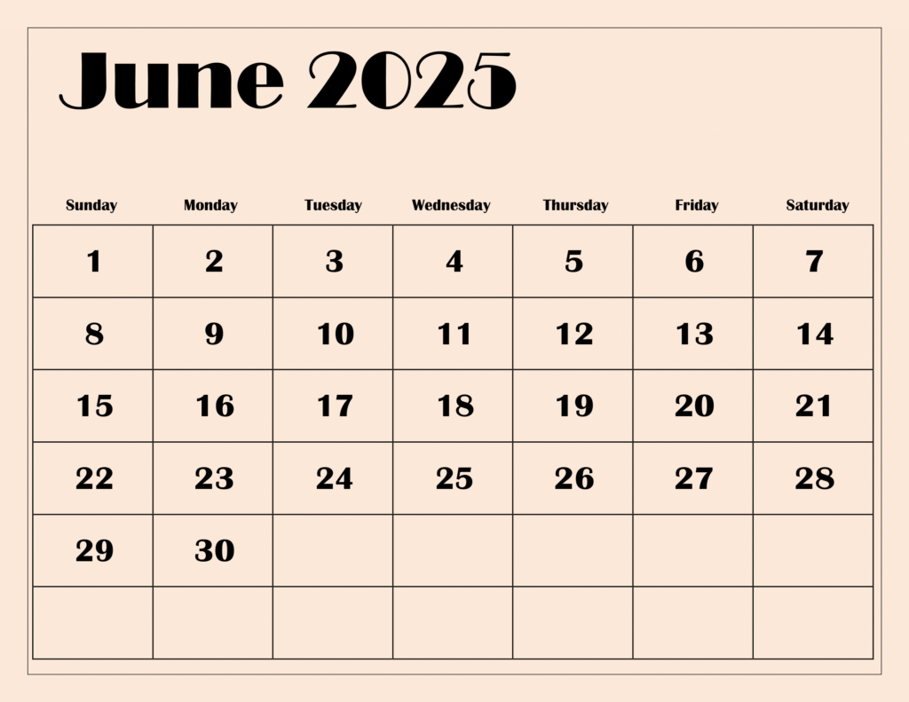 Free June 2025 Calendar Printable Pdf Template With Holidays Regarding Free June Printable Calendar 2025