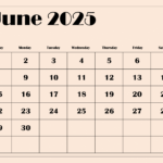 Free June 2025 Calendar Printable Pdf Template With Holidays Regarding Free June Printable Calendar 2025