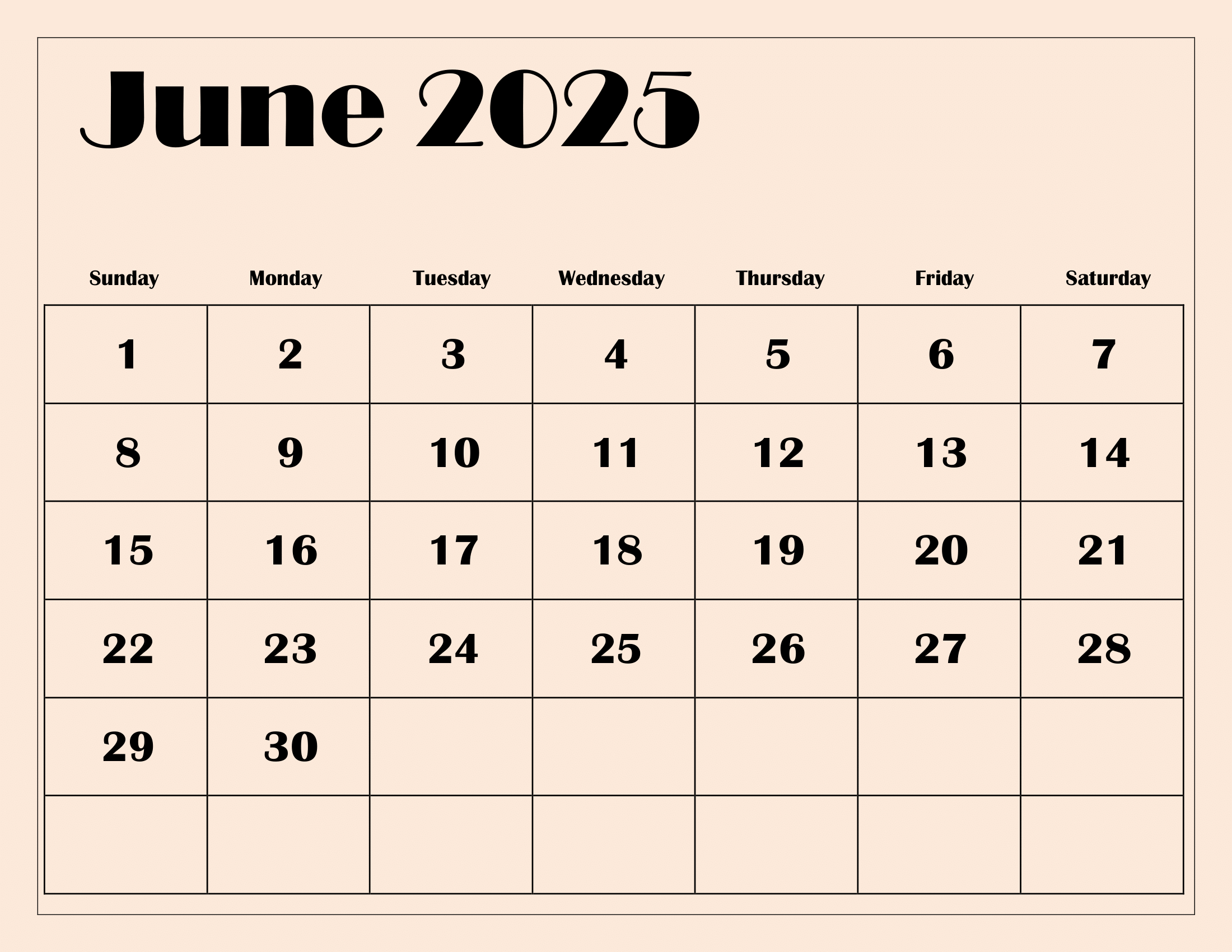 Free June 2025 Calendar Printable Pdf Template With Holidays regarding Free June Printable Calendar 2025