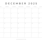 Free Printable 2025 Blank Calendar Templates (All 12 Months) In Blank April 2025 Calendar Printable