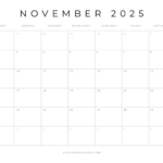 Free Printable 2025 Blank Calendar Templates (All 12 Months) Pertaining To Printable April Calendar 2025 Free