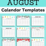 Free Printable August 2025 Calendar With Holidays | Homemade Gifts For 2025 Printable Calendar Homemade Gifts Made Easy