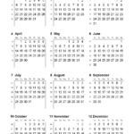 Free Printable Calendars And Planners 2025, 2026 And 2027 For Free Mini Calendar Printable 2025