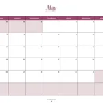 Free Printable May 2025 Calendar   40+ Free Pdf Calendars Within Printable 2025 Calendar Monday Start