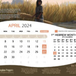 Hebrew Israelite Calendar (2024 2025) — Kingdom Preppers For Hebrew Calendar 2025 Printable