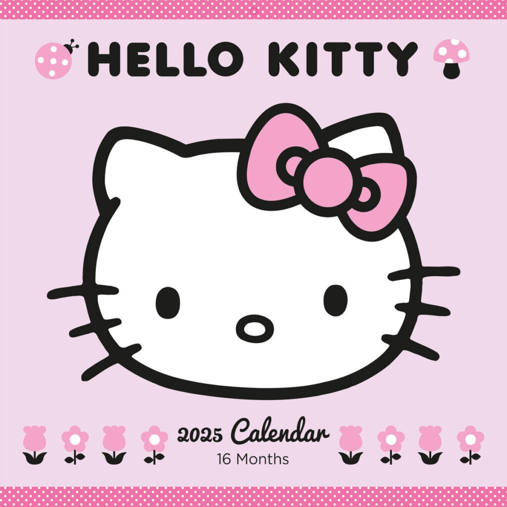 Hello Kitty 2025 Calendar   Official 16 Month From Sept 2024   30 X 60Cm Within 12 Month Free Printable Hello Kitty Calendar 2025